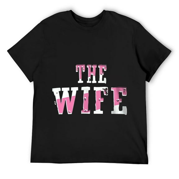 Mens If Lost Return to The Wife and The Wife (2/2 Set) T-Shirt Black