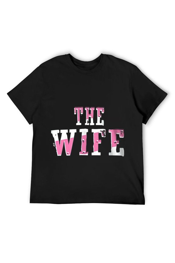 Mens If Lost Return to The Wife and The Wife (2/2 Set) T-Shirt Black