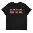thumbnail image 1 of Mens If The Love Doesn't Feel Like 90s R&B Gift Idea T-Shirt Black Small, 1 of 5