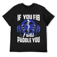 thumbnail image 1 of Mens If You Fib I Will Paddle You EMS Shirt Black, 1 of 5