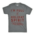 thumbnail image 1 of Mens Im Full Of Holiday Spirit AKA Vodka T shirt Funny Christmas Drinking Tee Graphic Tees, 1 of 8