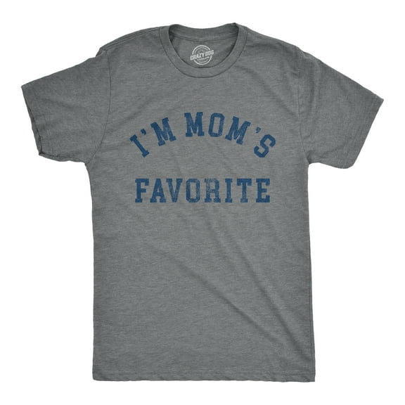 Mens Im Moms Favorite T Shirt Funny Family Sibling Children Joke Tee for Guys Graphic Tees