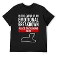 thumbnail image 1 of Mens In Event Of Emotional Breakdown - Dog Dachshund T-Shirt Black Small, 1 of 5