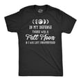 thumbnail image 1 of Mens In My Defense There Was A Full Moon Halloween Shirt Funny Werewolf Top Graphic Tees, 1 of 9