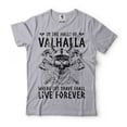 thumbnail image 1 of Mens In The Halls Of Valhalla T-Shirt Viking Shirts Viking Warrior Gift Tee Skull Helmet T-Shirt (Small Grey), 1 of 6