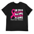 thumbnail image 1 of Mens In This Family No One Fight Alone Breast Cancer Awareness T-Shirt Black 2X-Large, 1 of 5