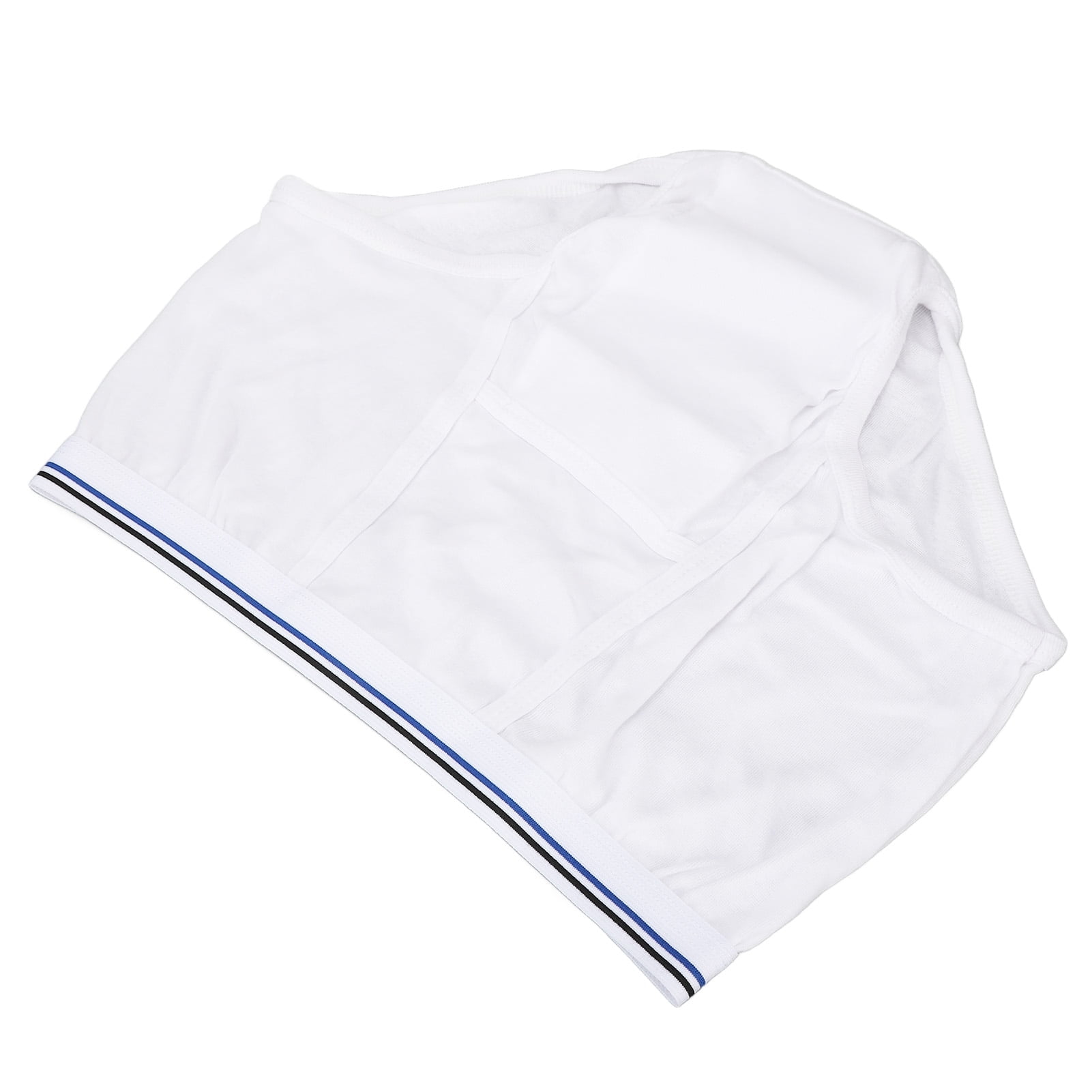 Mens Incontinence Briefs Men's Urinary Incontinence Underwear Cotton Washable Reusable Incontinence Overnight Underwear For Men, Built In Cotton Pad, Large