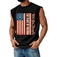 thumbnail image 1 of Mens Independence Day Shirt 250 Anniversary Usa Patriotic Shirts Graphic Sleeveless American Flag T Shirts Crew Neck Loose We the People Tank Tops Dark Blue L, 1 of 3