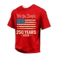 thumbnail image 1 of Mens Independence Day Shirt Patriotic 250 Anniversary Usa Shirts Graphic Crew Neck 1776 - 2026 T Shirts Short Sleeve Muscle Fit Usa Flag Tees Red M, 1 of 4