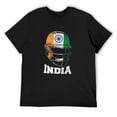thumbnail image 1 of Mens India Cricket T Shirt for Fans Jersey Gift Indian Cricket T-Shirt Black, 1 of 5