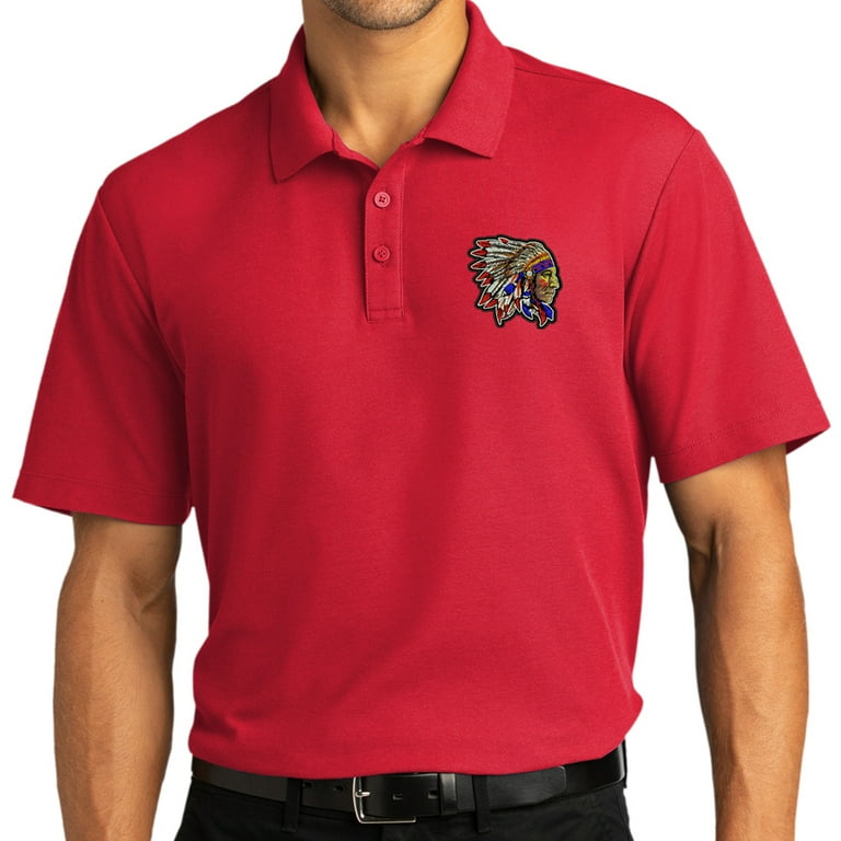 Vintage Indian Motorcycle Heather Moisture Wicking Polo Vintage Indian Motorcycle Heather Moisture Wicking Polo