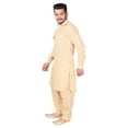 thumbnail image 1 of Mens Indian Pakistani Bollywood Designer Cotton Linen Pathani Suit Salwar Set, 1 of 3