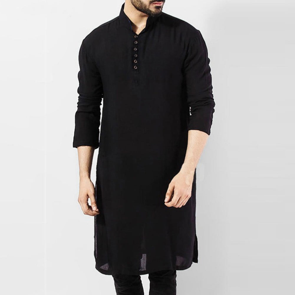 Men’s Cotton Short Kurta – Lightweight Breathable Half Sleeve Casual Ethnic Shirt for Summer