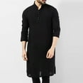 thumbnail image 1 of Mens Indian Traditional Kurta Shirt Long Sleeve Ethnic Kaftan Shirt Blouse Tunic, 1 of 6