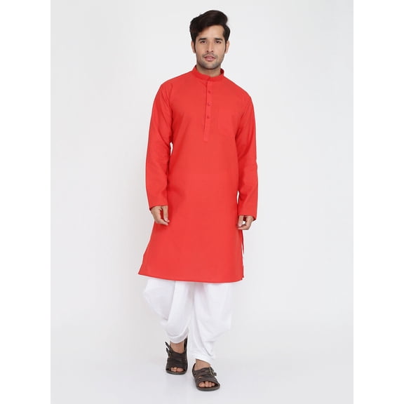 Mens Indian Wear Handmade Pure Cotton Light Weight Ethnic Kurta Salwar Set