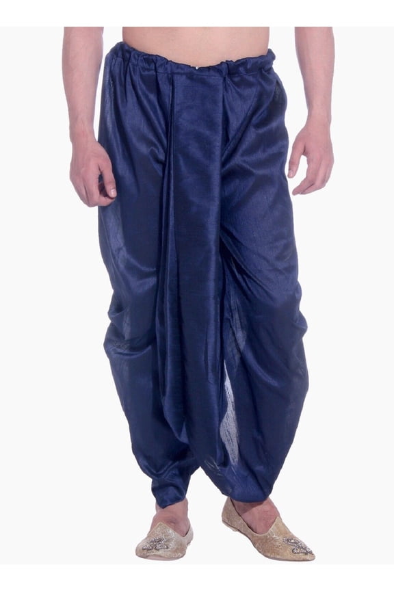 Mens Indian Wear Silk Bend Handmade Free Size Harem Salwar Dhoti Sherwani Bottom