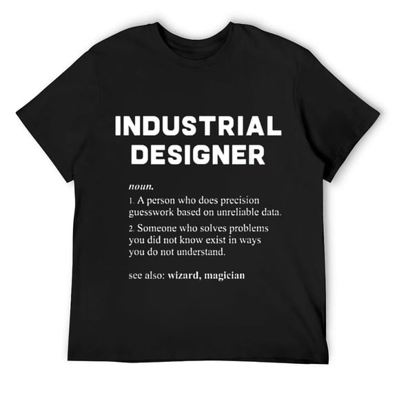Mens Industrial Designer - Funny Dictionary Definition T-Shirt Black