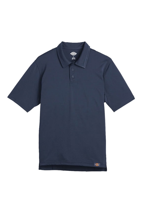 Mens Industrial Work Tech Performance Ventilated Polo, Dark Navy - 5X
