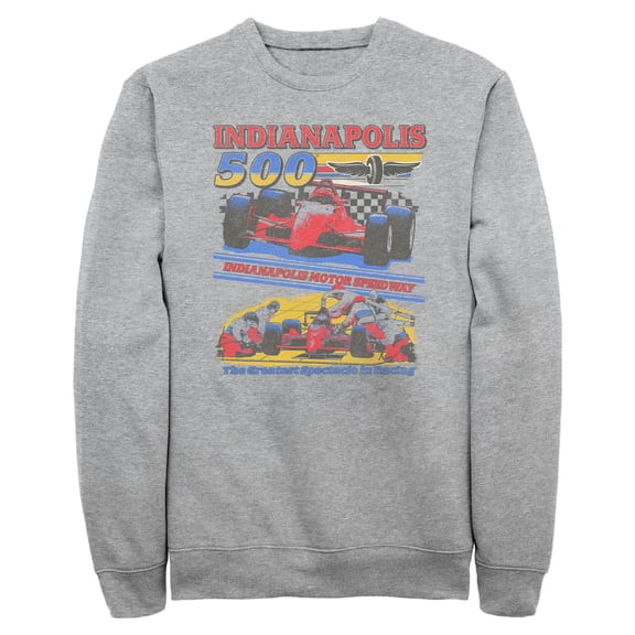 Mens Indy 500 Red and Blue Greatest Spectacle Slogan Sweatshirt