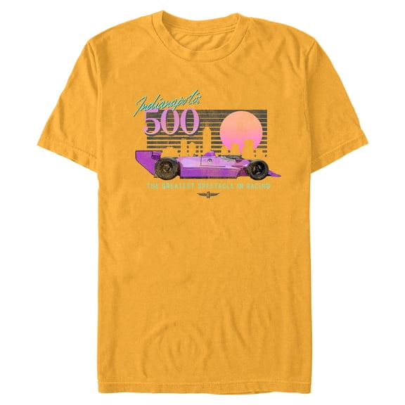 Mens Indy 500 Retro Night Vibe Car T Shirt