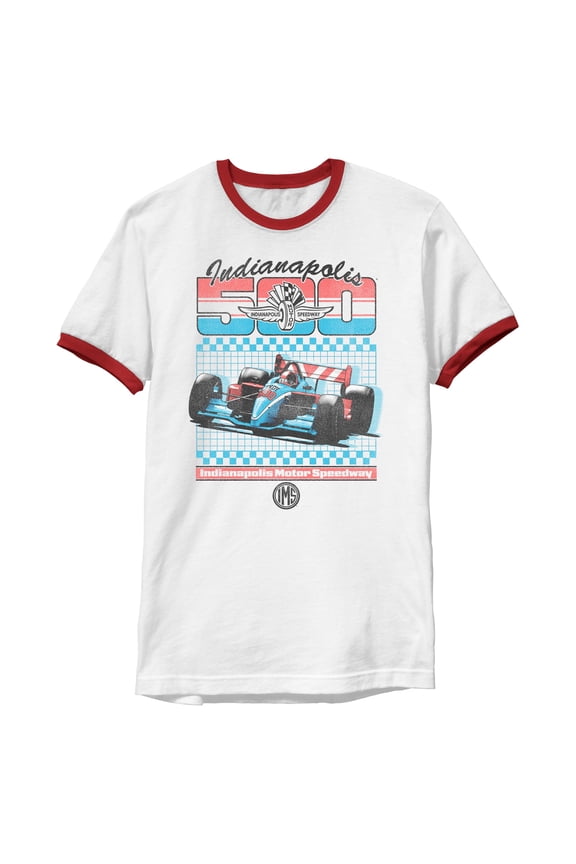 Mens Indy 500 Retro Sport Classic Car T Shirt
