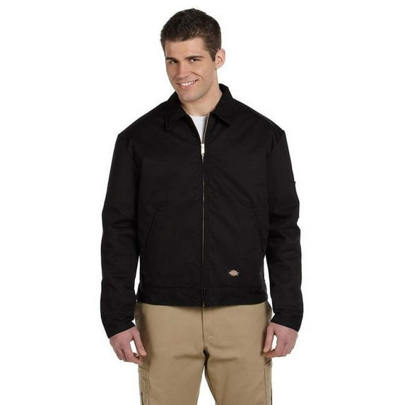 Mens Insulated Eisenhower Jacket, Black - S RG