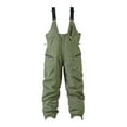 thumbnail image 1 of Mens Insulated Ski Bib Overalls Winter Snow Pants Mens Ski Overalls (Army Green M), 1 of 2