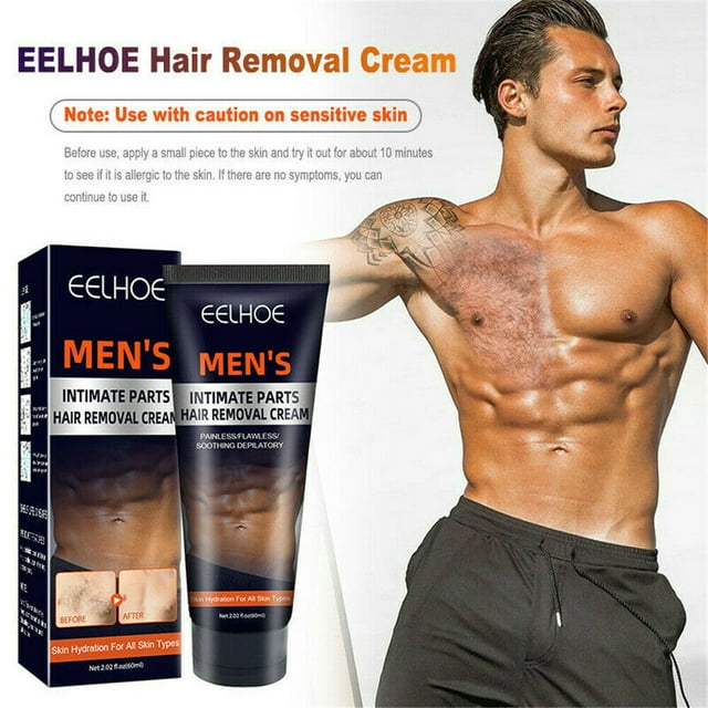 Mens Intimate Genital Hair Removal Cream for Sensitive Areas Extra Gentle Depilatory Cream for