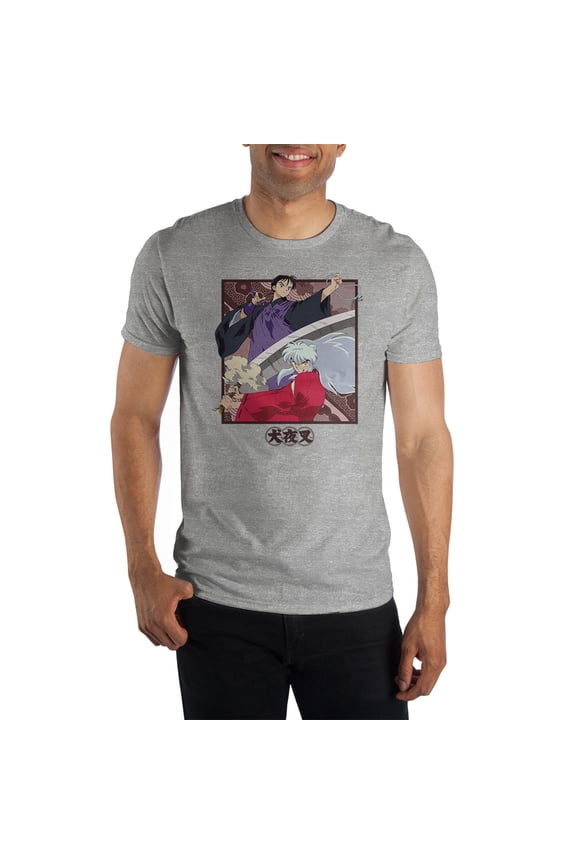 Mens Inuyasha Characters Anime Graphic Tee-XX-Large