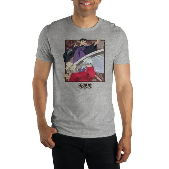 Mens Inuyasha Characters Anime Graphic Tee-XX-Large