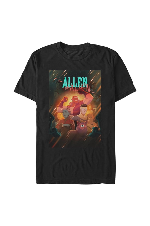 Mens Invincible Allen the Alien Poster T Shirt
