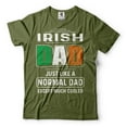 thumbnail image 1 of Mens Irish Dad T-shirt St Patricks Day Shirt For Dad Irish Patriotic Gifts Ireland Flag Tee (4X-Large Military Green), 1 of 6