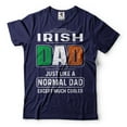 thumbnail image 1 of Mens Irish Dad T-shirt St Patricks Day Shirt For Dad Irish Patriotic Gifts Ireland Flag Tee (Medium Navy Blue), 1 of 6