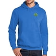 thumbnail image 1 of Mens Irish Shamrock Patch Hoodie Sweatshirt, XL Royal Blue, 1 of 3