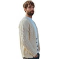 thumbnail image 1 of Mens Irish V Neck Sweater Cardigan Made By Aran Woollen Mills, 1 of 5