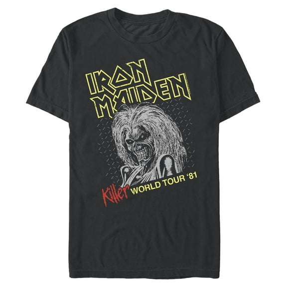 Mens Iron Maiden Killer World Tour 81 T Shirt