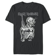 Mens Iron Maiden Monochrome Somewhere in Time T Shirt