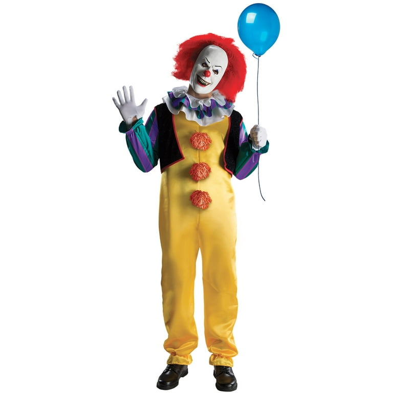 Mens It The Movie Adult Pennywise Deluxe Costume Mens It The Movie Adult Pennywise Deluxe Costume