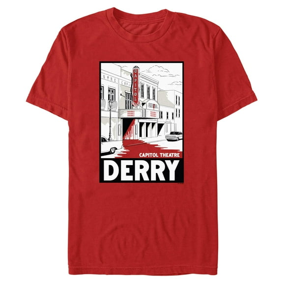 Mens It: Welcome to Derry Capitol Theatre Trouble Poster T Shirt