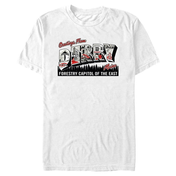Mens It: Welcome to Derry Forestry Capitol of the East Greetings T Shirt