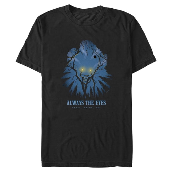 Mens It: Welcome to Derry Pennywise Always the Eyes T Shirt