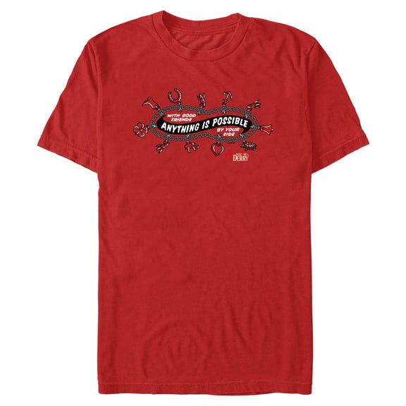 Mens It: Welcome to Derry With Good Friends Anything Is Possible T Shirt