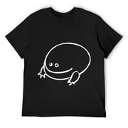Mens It is Wednesday my dudes. Funny, minimal Frog design V-Neck T-Shirt Black Small