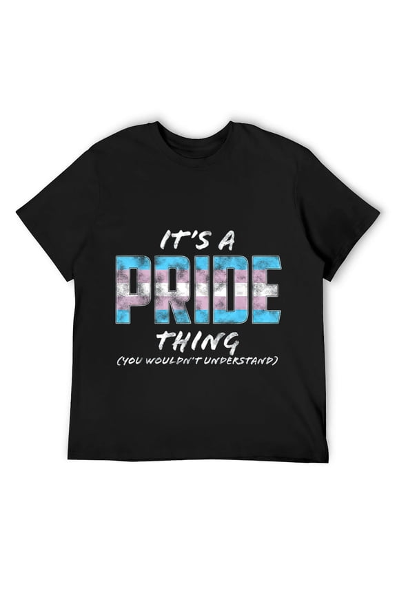 Mens It's a Pride Thing - Transgender Pride Flag T-Shirt Black