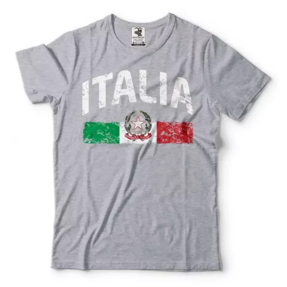 Mens Italia Shirt Italy Patriotic Shirt Italia Unisex Shirt Italian Gift Tee Unisex S-5XL Hot Trending Shirt, Vintage Birthday Gift