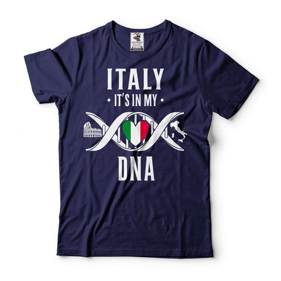 Mens Italy Shirt Italy Patriotic Shirt Italian Gifts Italian Shirts Italy Unisex Shirt (Large Navy Blue)