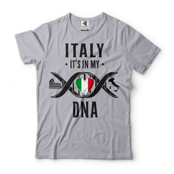 Mens Italy Shirt Italy Patriotic Shirt Italian Gifts Italian Shirts Italy Unisex Shirt (X-Large Grey)
