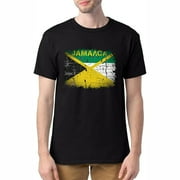 Mens JAMAICA Round Neck T Shirts Black