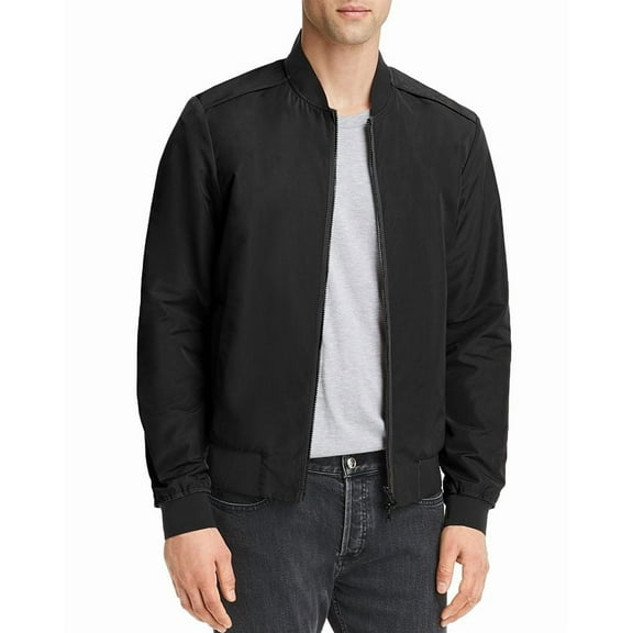 Mens Jacket Black Medium Light Weight Bomber $98 M