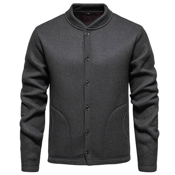 Mens Jacket Lightweight Jacket Causal Knit Letterman Bomber Jackets,Dark Gray,3XL